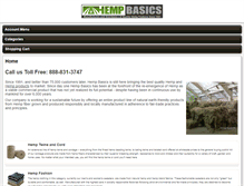 Tablet Screenshot of hempbasics.com